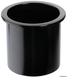 Recess-fit glass holder ABS black 